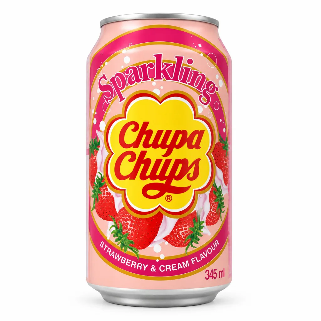 Chupa Chups Strawberry Sparkling Drink