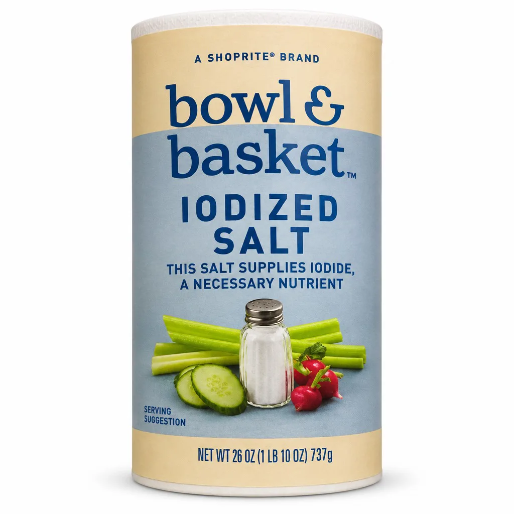 Bowl & Basket Iodized Salt 737g