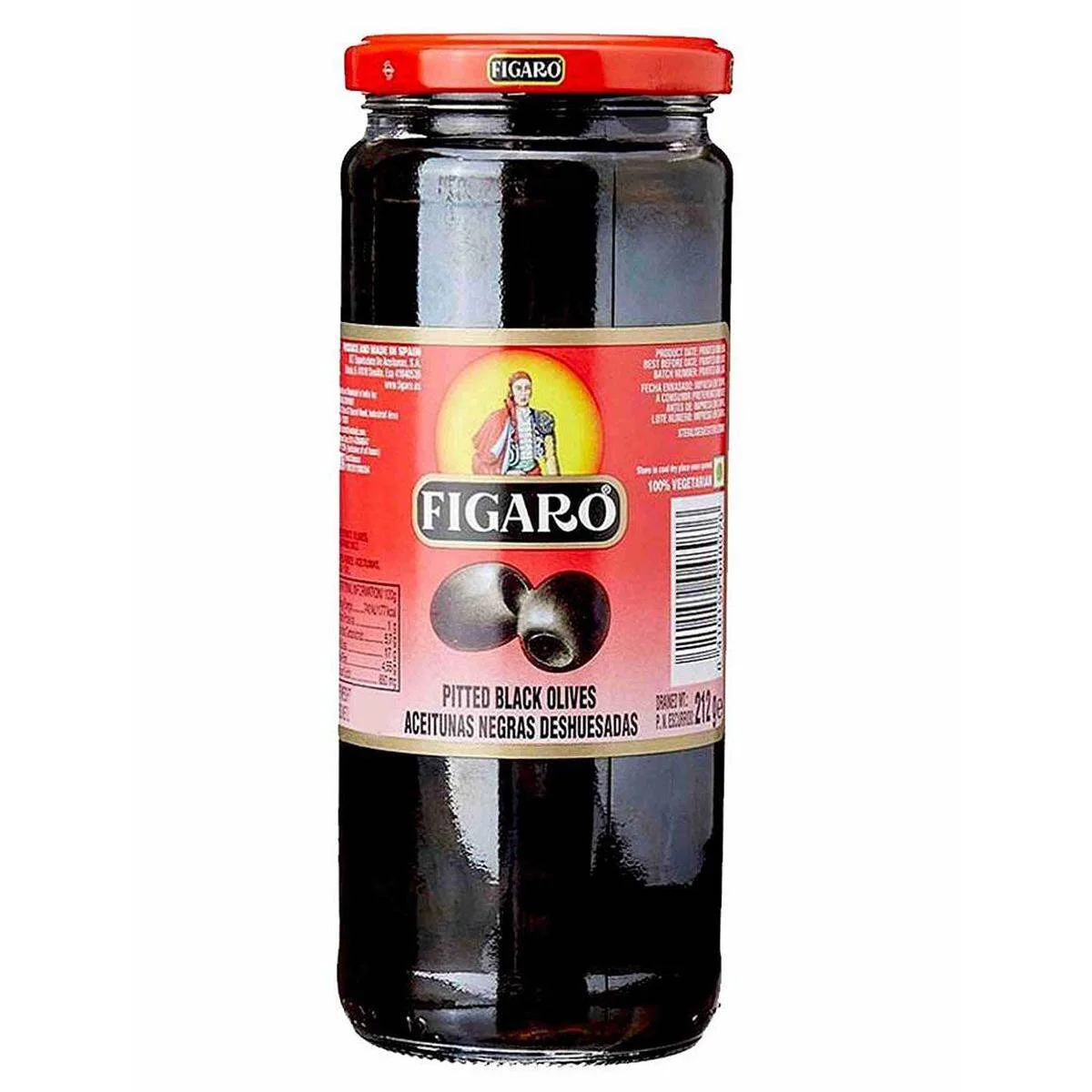 Figaro Pitted Black Olives 340g