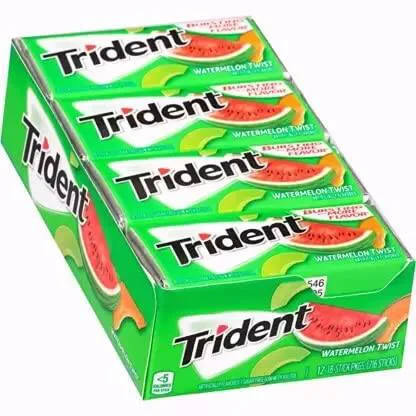 Trident Watermelon Twist Sugar Free Gum