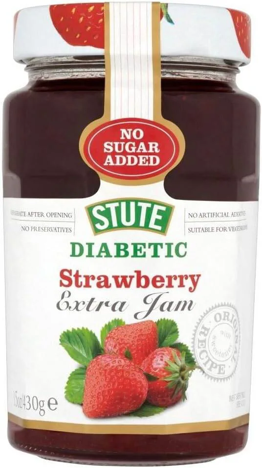 Stute No Sugar Added Strawberry Conserve 430g