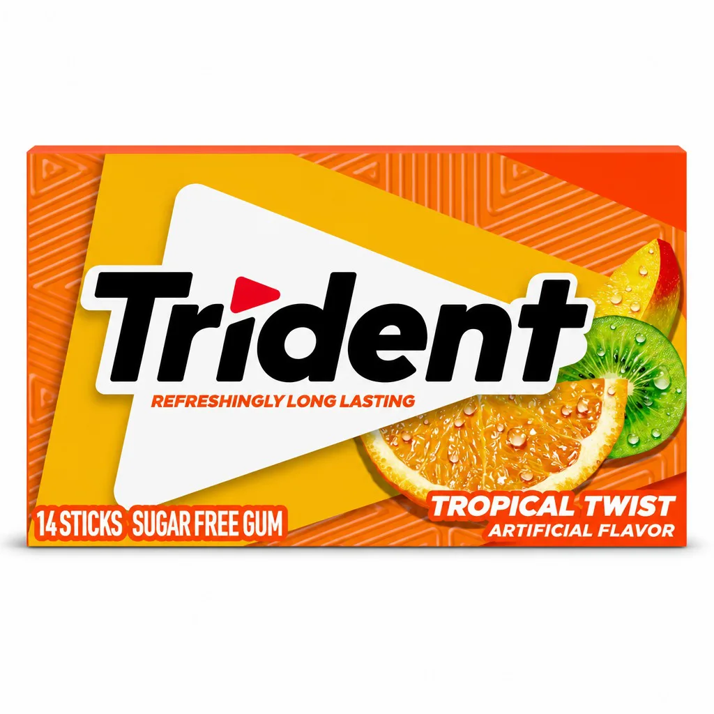 Trident Tropical Twist Sugar Free Gum