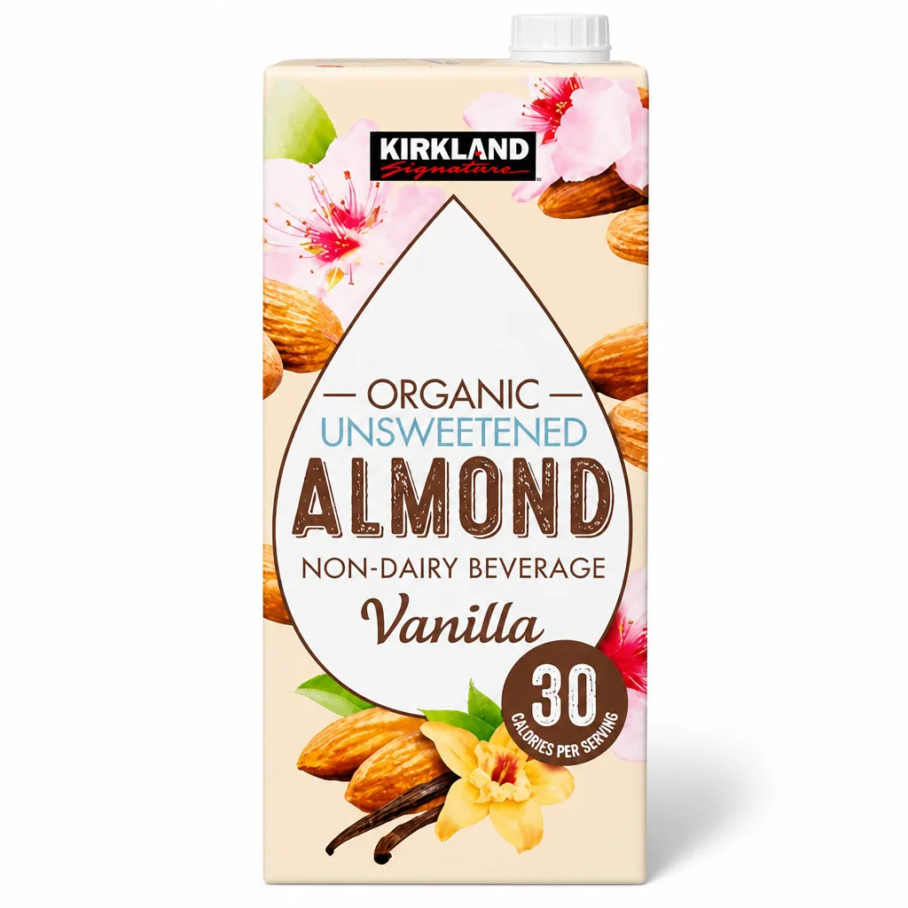 Kirkland Organic Unsweetened Almond Non-Dairy Beverage Vanilla