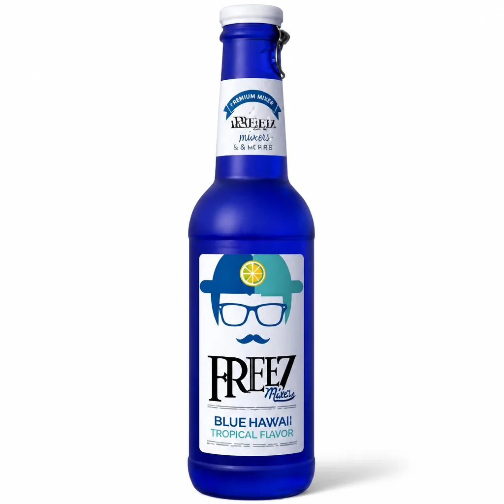 Freez Mix Blue Hawaii Tropical Fruit Carbonated Flavored Drink