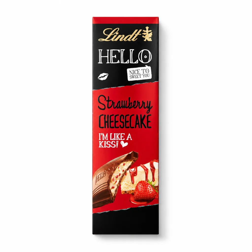 Lindt Hello Strawberry Cheesecake Bar 100g
