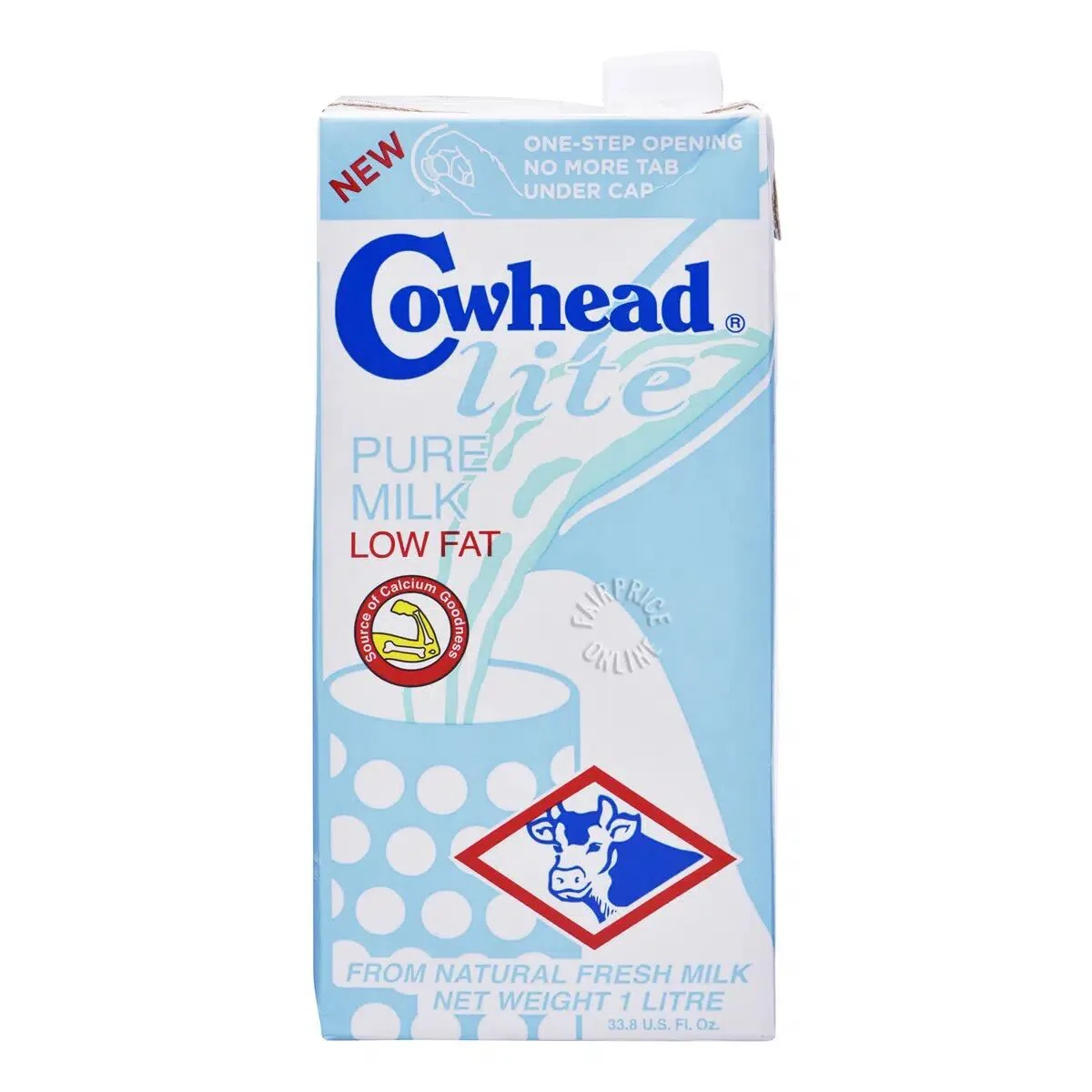 Cowhead Lite Pure Milk Low Fat 1L