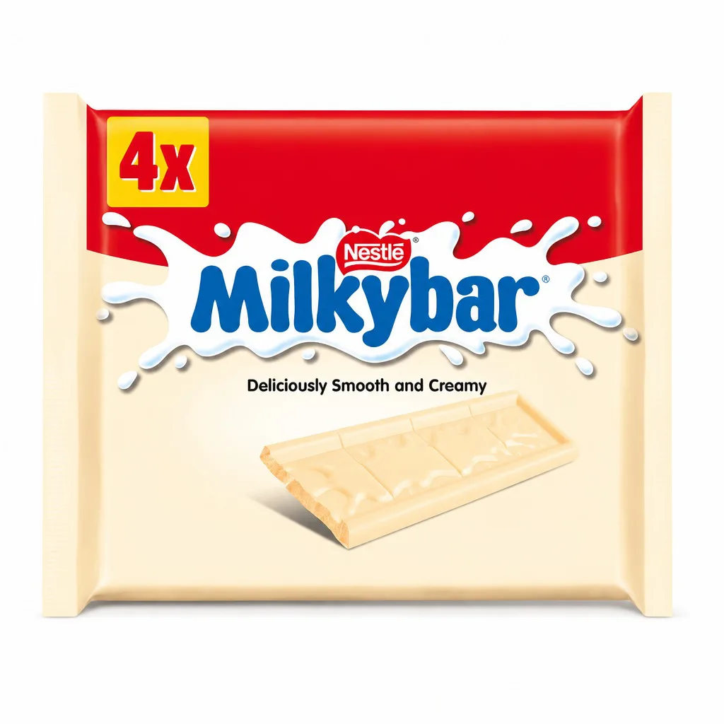 Nestle Milkybar White Chocolate 4 Pack 100g