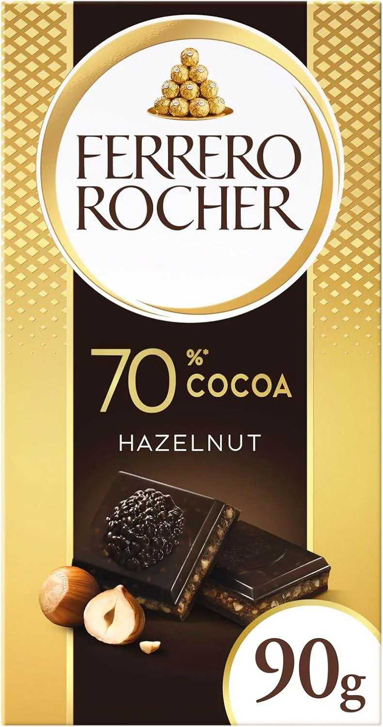 Ferrero Rocher Hazelnut Dark 70% Chocolate