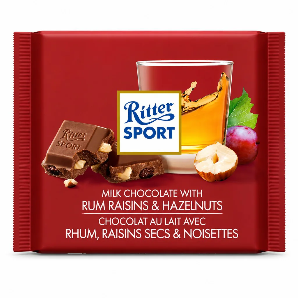 Ritter Sport Rum Raisins Hazelnuts