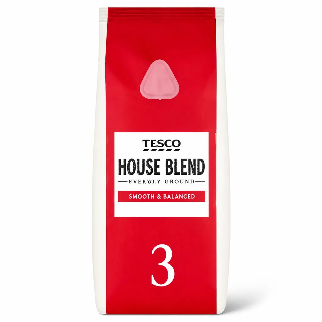 Tesco House Blend Roast & Ground Coffee 227g
