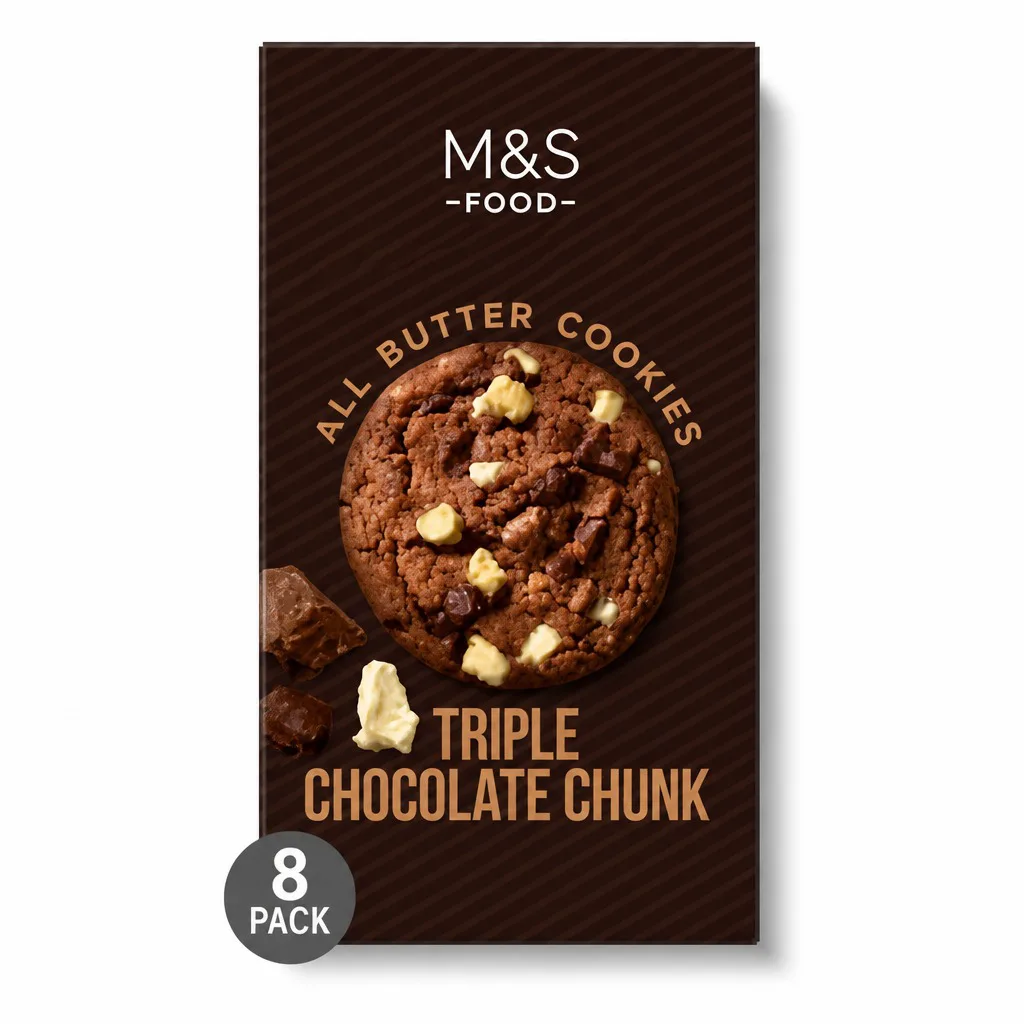 M&S Triple Belgian Chocolate Chunk Cookies