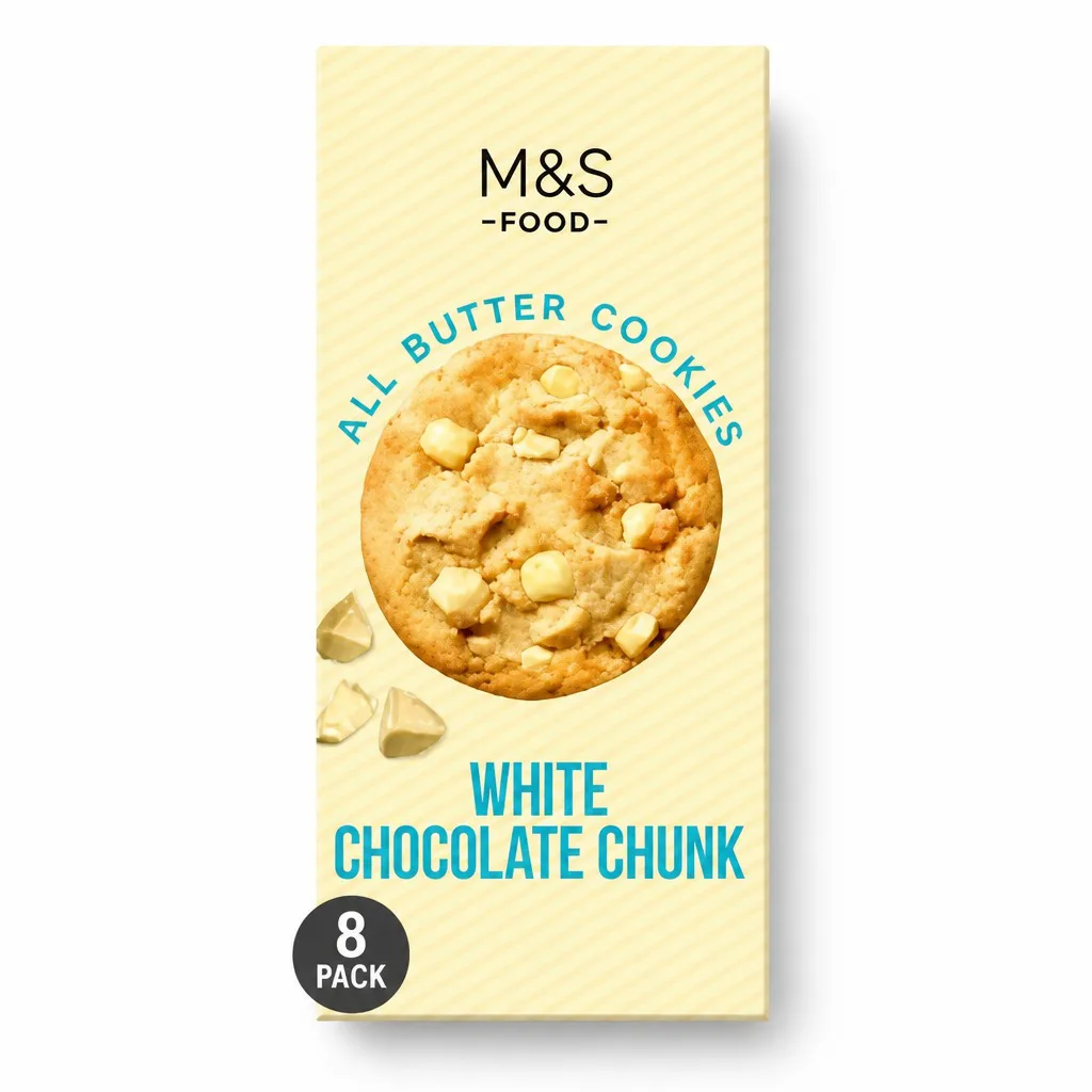 M&S Belgian White Chocolate Chunk Cookies