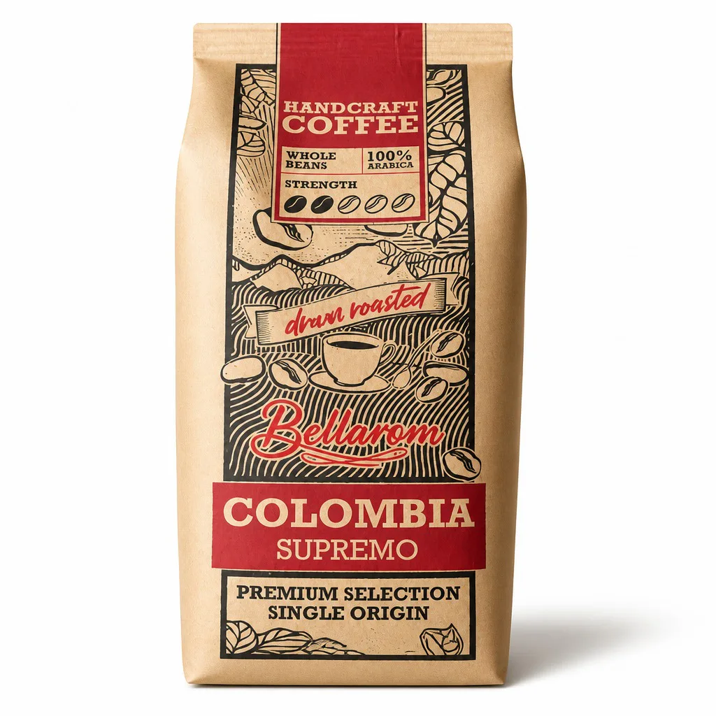 Bellarom Colombia Supremo Roasted Coffee Beans 227g