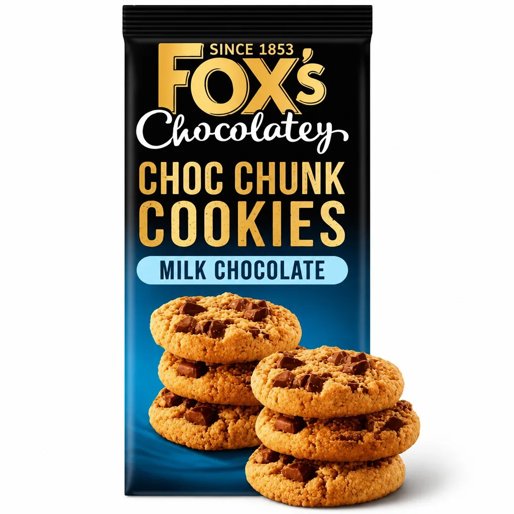 Fox's Choc Chunk Cookies Milk Chocolate 180g