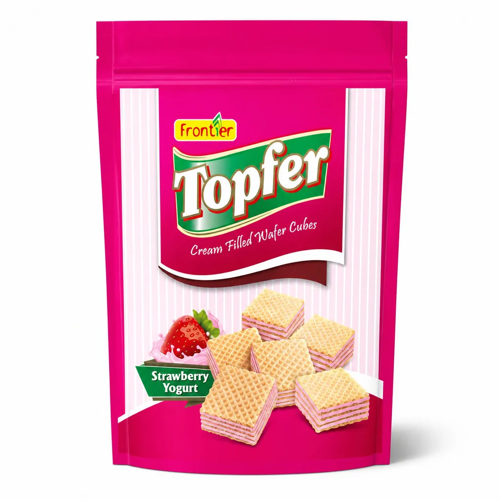 Frontier Topfer Strawberry Yogurt Wafer Cubes 180g
