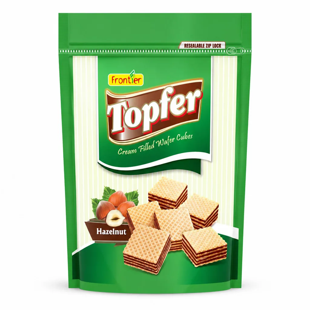 Frontier Topfer Hazelnut Wafer Cubes 180g