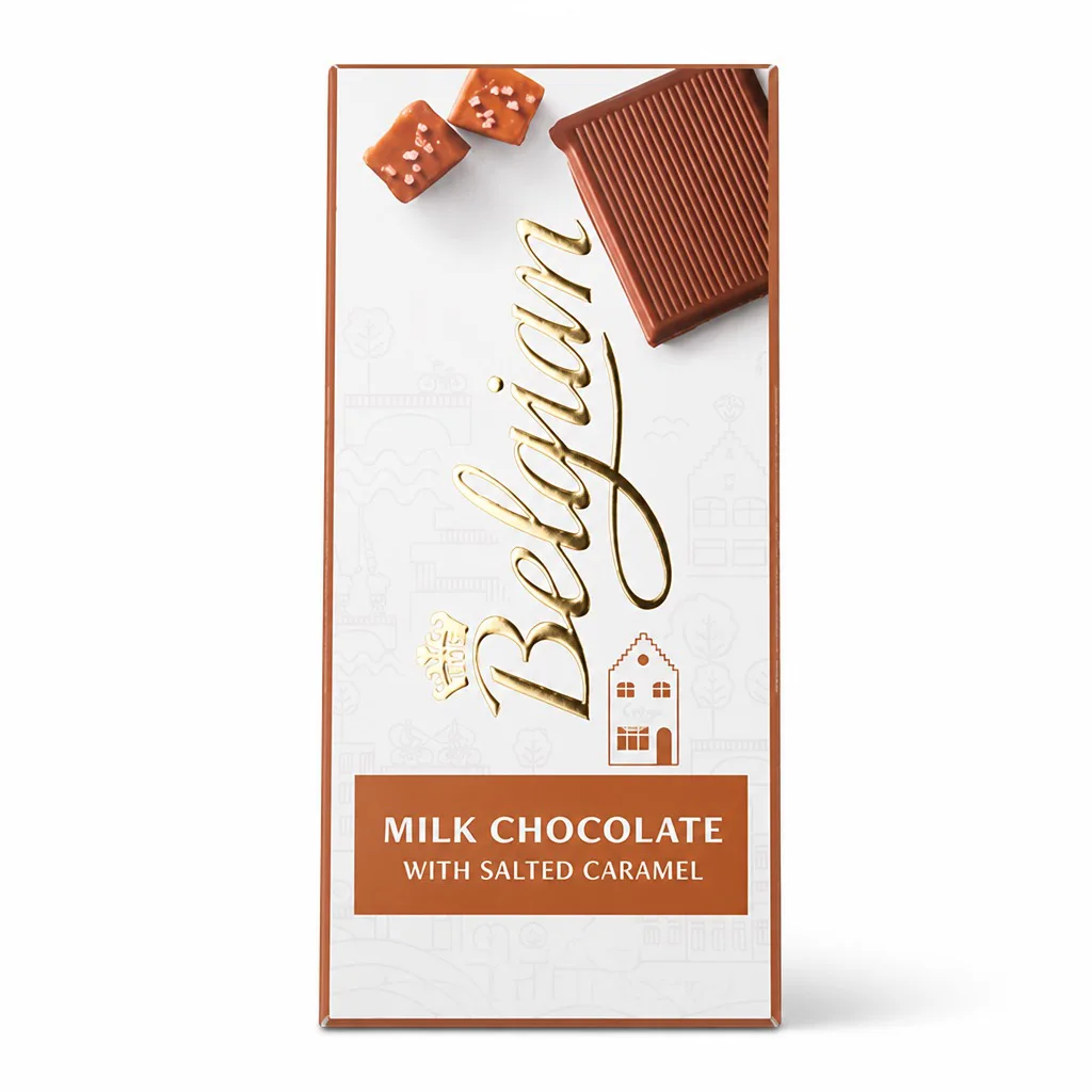 Belgian Milk Salted Caramel Chocolate 100g