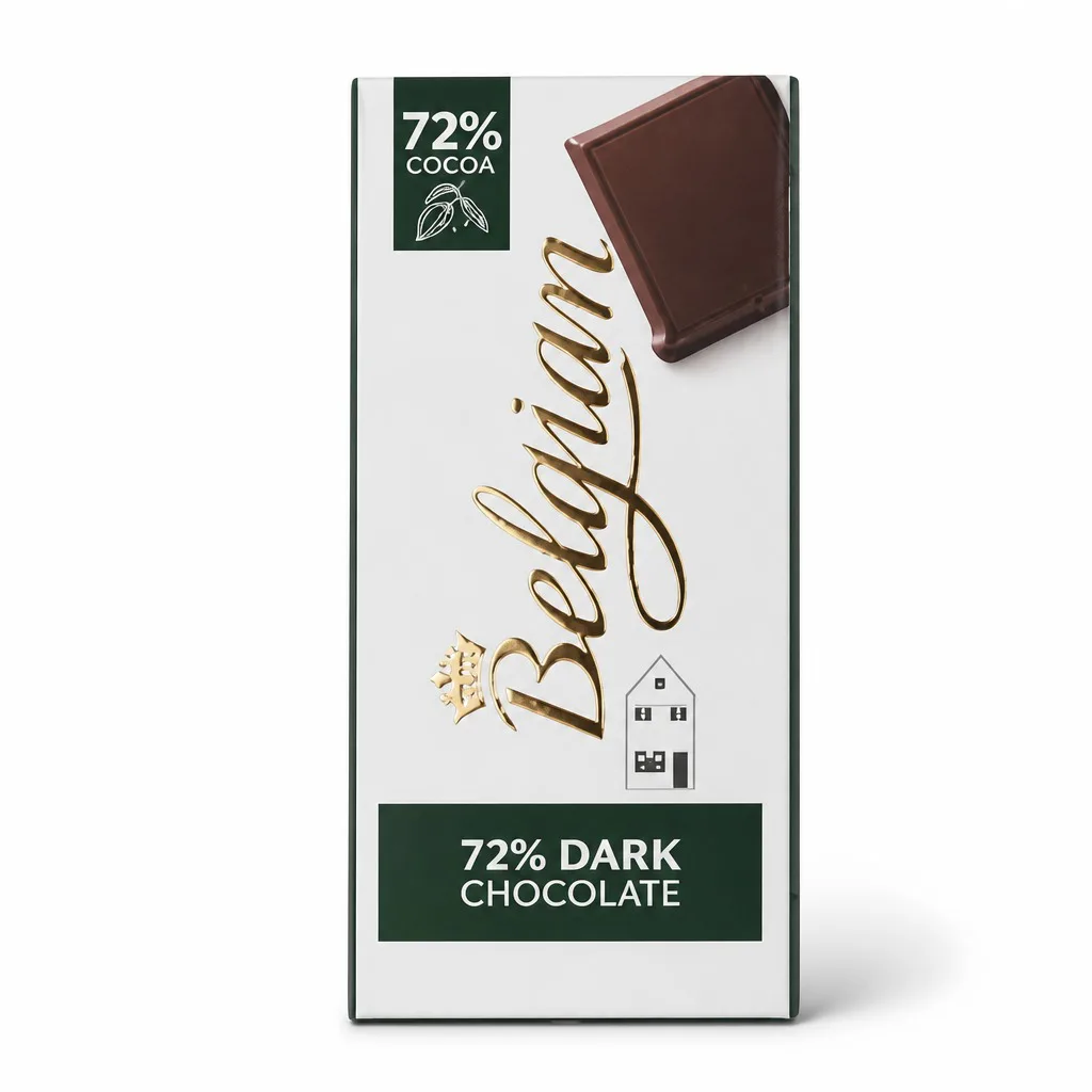 Belgian 72% Dark Chocolate 100g