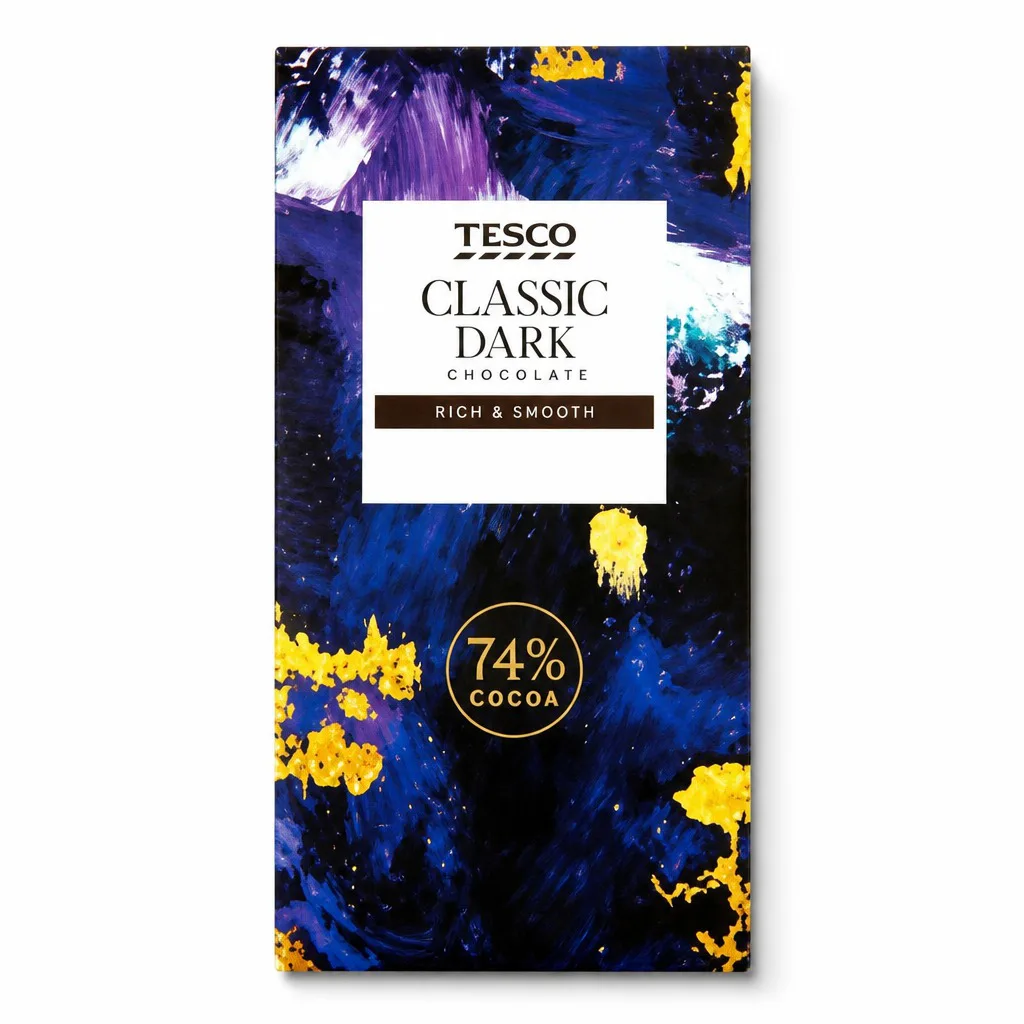 Tesco Classic 74% Dark Chocolate 100g
