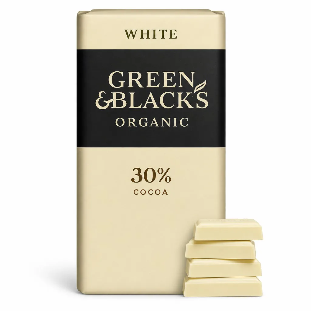 Green & Black's Organic White Chocolate 30% Cocoa 90g