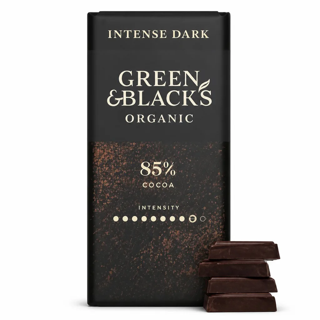 Green & Black's Organic Dark Chocolate 85% Cocoa 90g