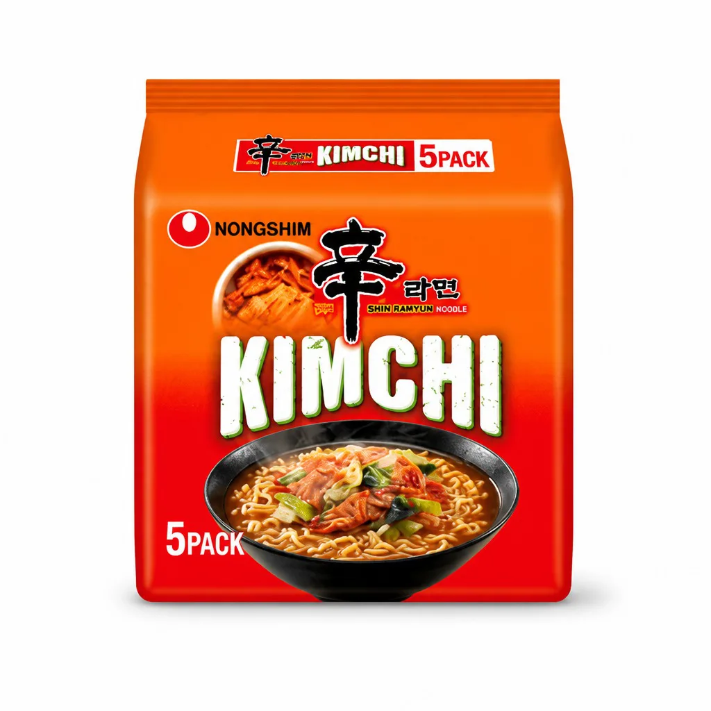 Nongshim Kimchi Shin Noodle Soup 5 Pack 600g
