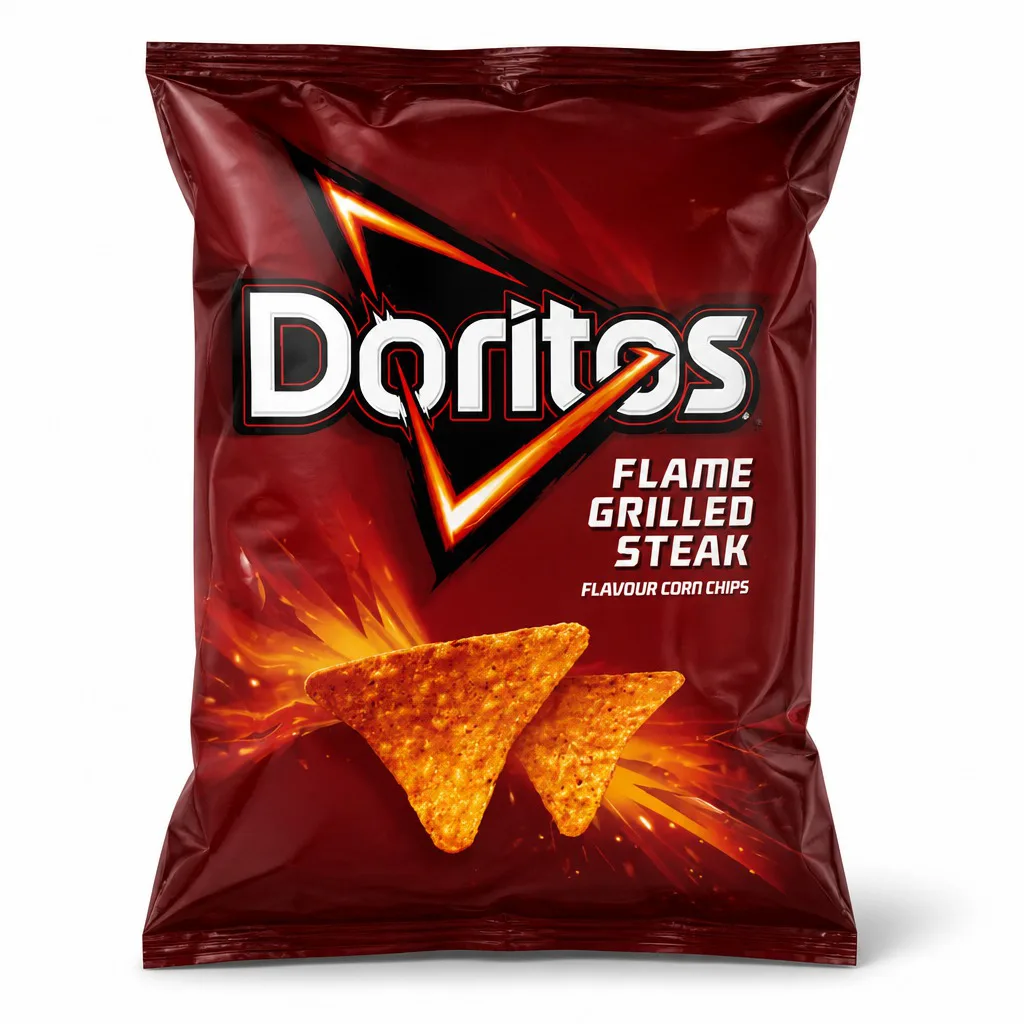 Doritos Flame Grilled Steak Chips 150g