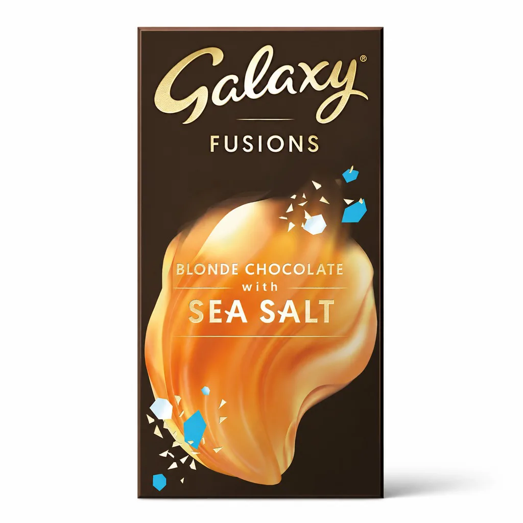 Galaxy Fusions Blonde Sea Salt Chocolate Bar 100g