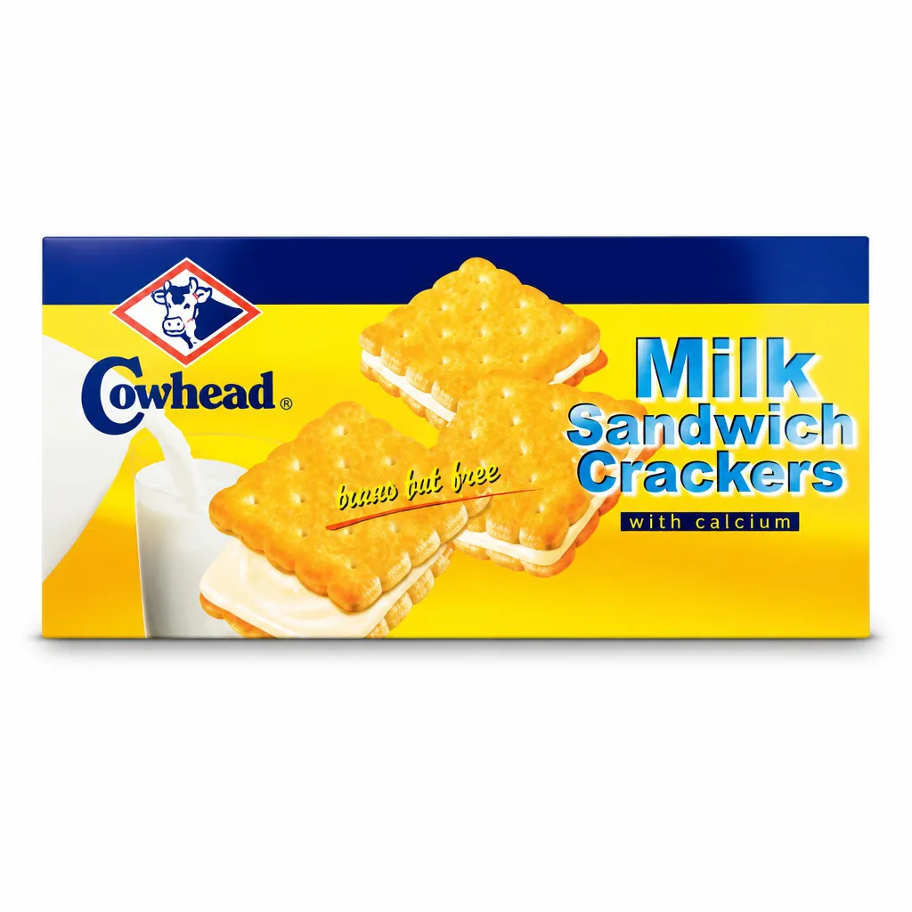 Cowhead Milk Sandwich Crackers with Calcium 190g