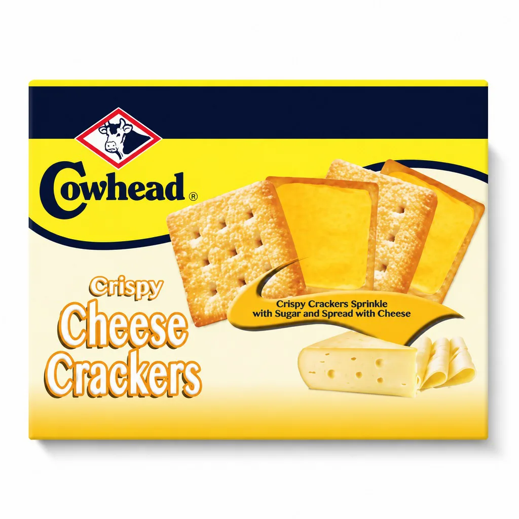 Cowhead Crispy Cheese Crackers 208g