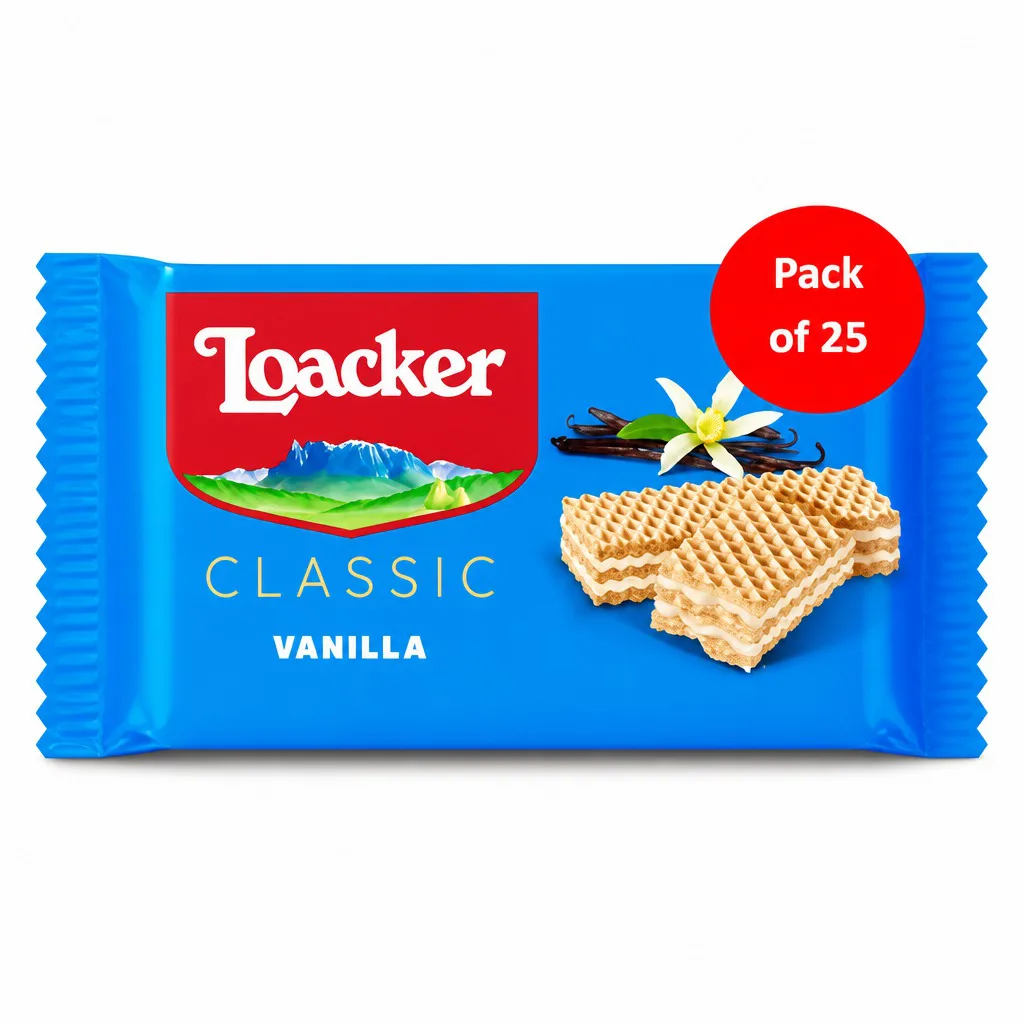 Loacker Vanilla Wafers 25pcs 1125g