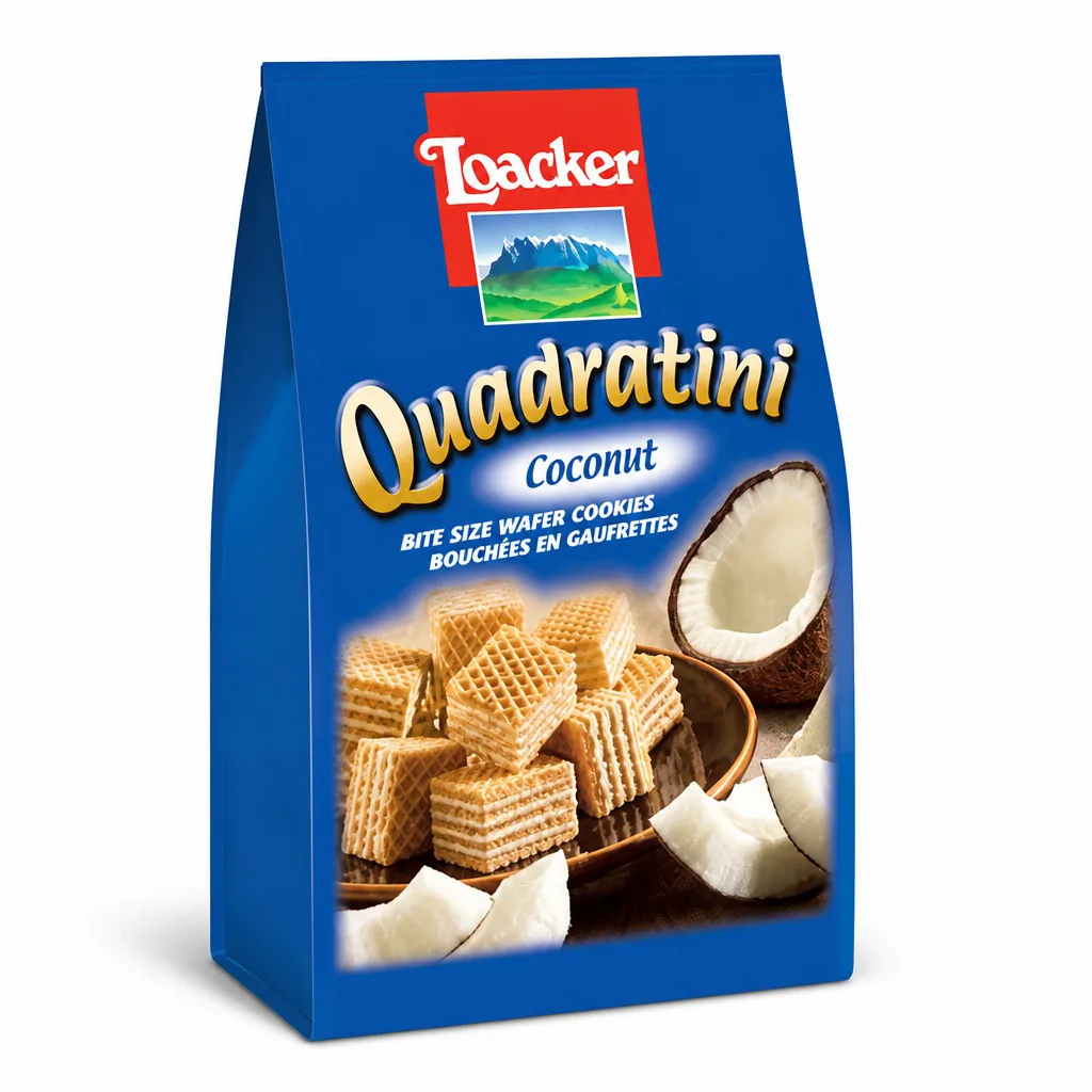 Loacker Quadratini Coconut Wafer 250g