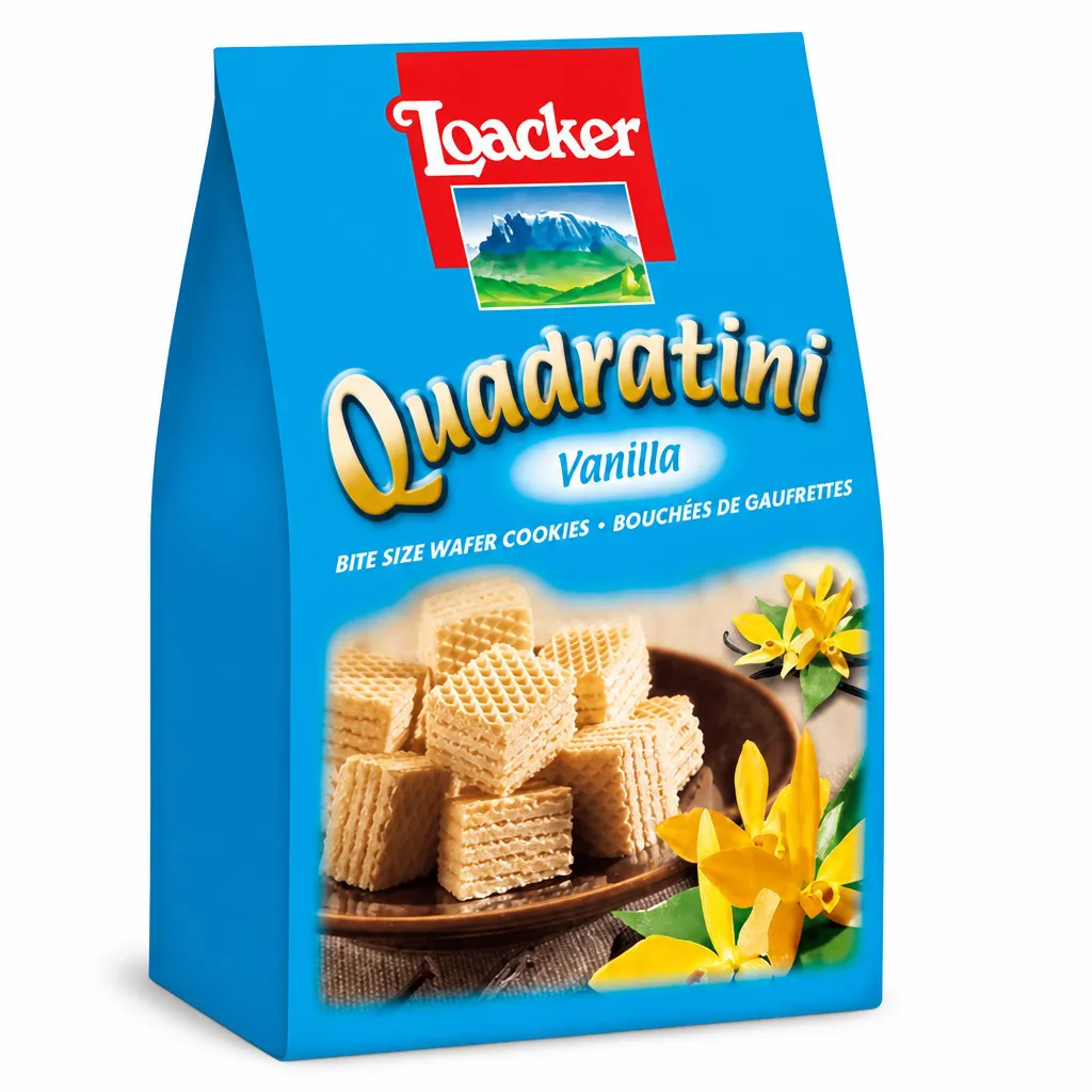 Loacker Quadratini Vanilla Wafer 250g