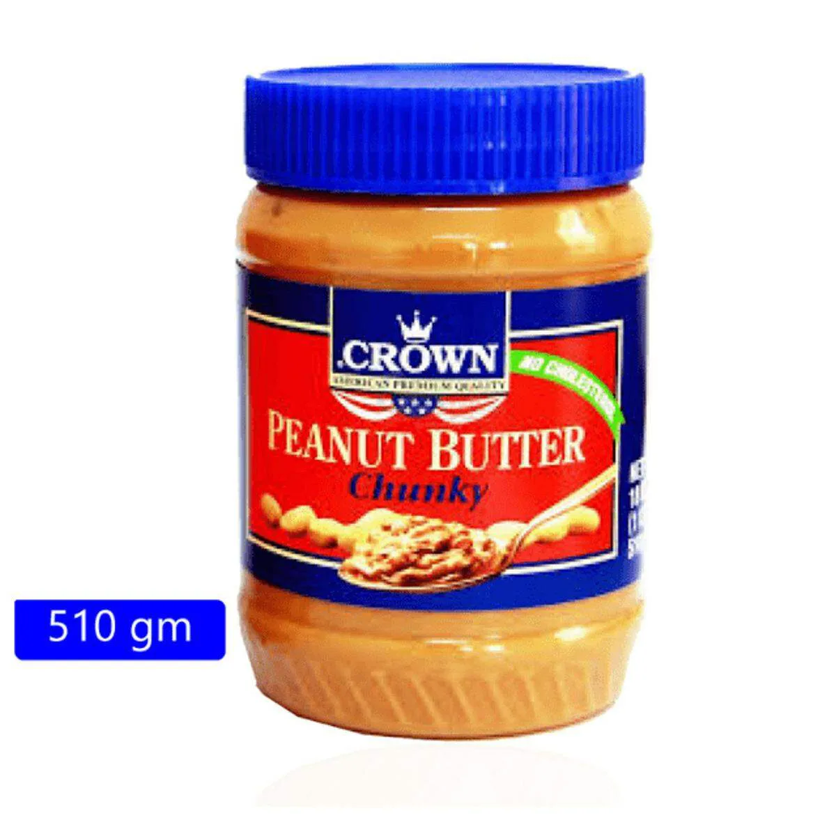 Crown Peanut Butter Chunky 510g
