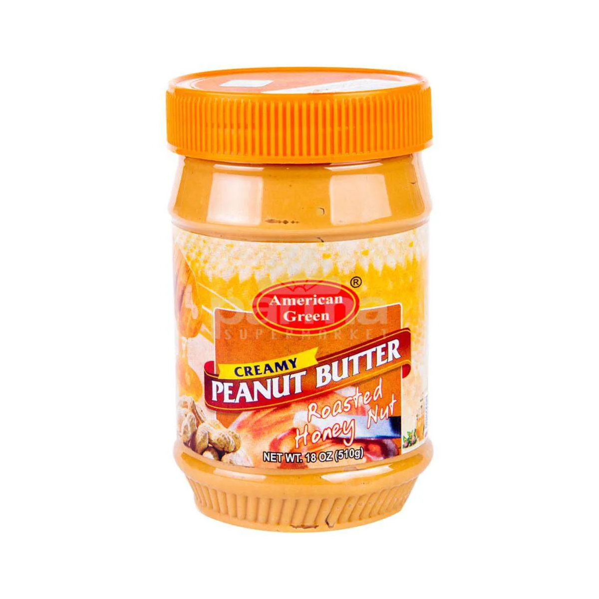 American Green Creamy Peanut Butter Roasted 510g