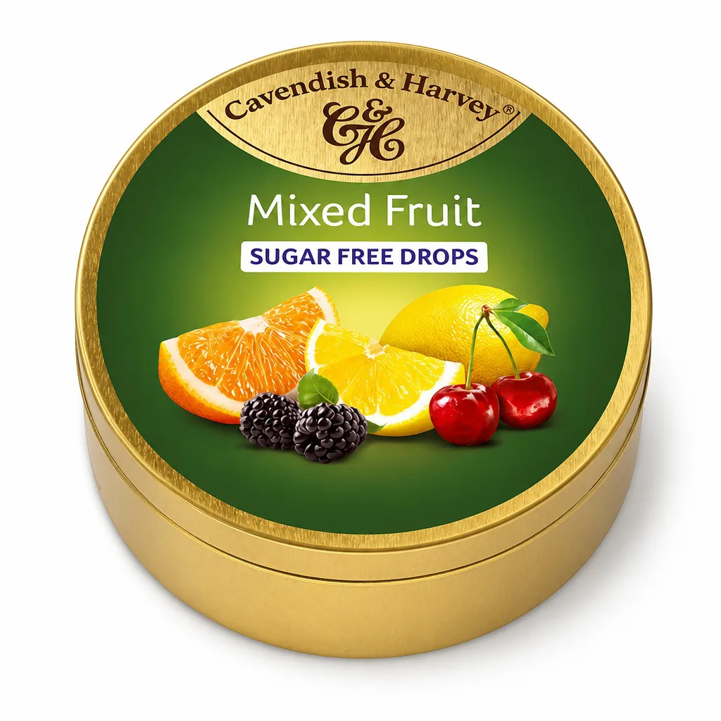 Cavendish & Harvey Sugar Free Mixed Fruit Drops 175g