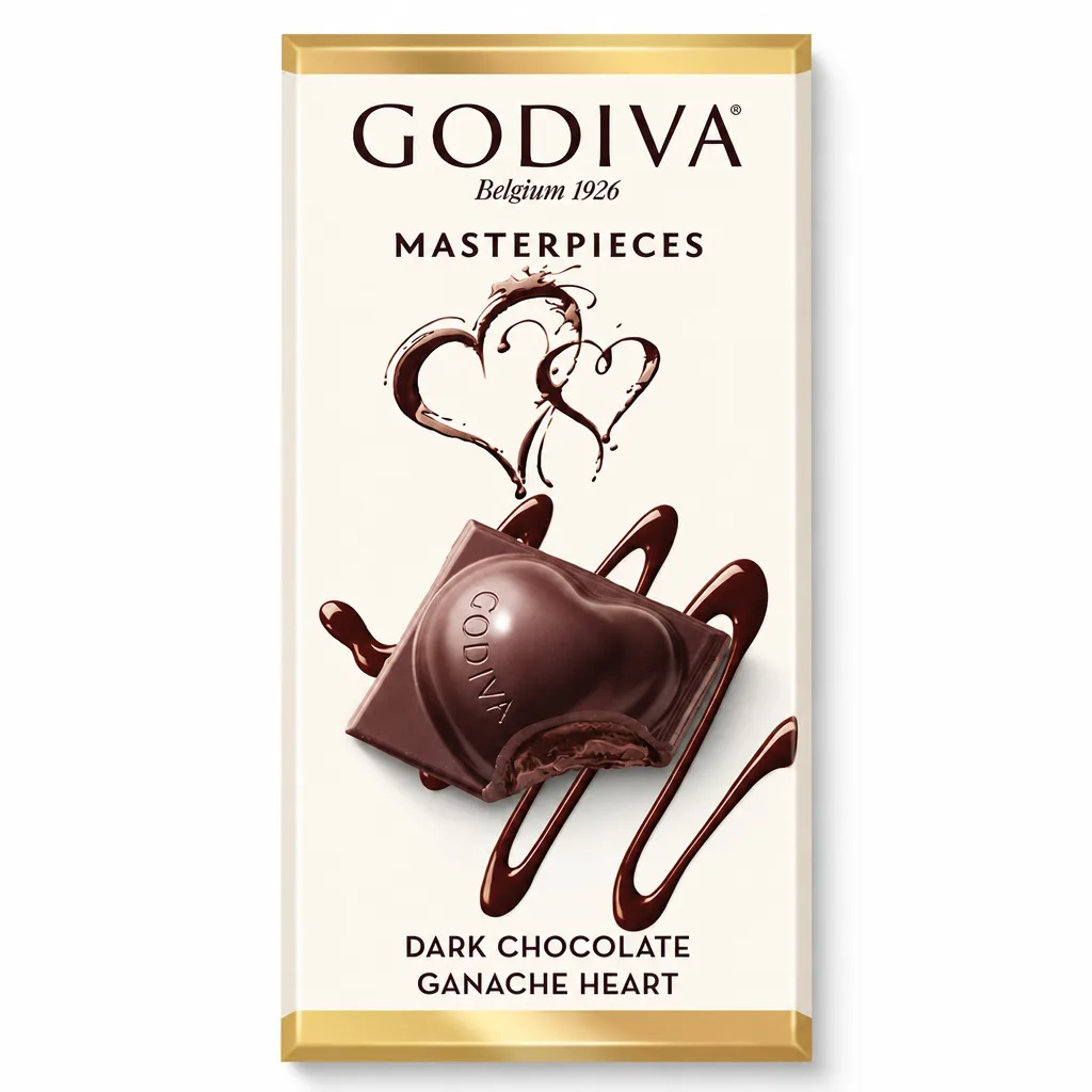 Godiva MasterPieces Dark Chocolate Ganache Heart 86g