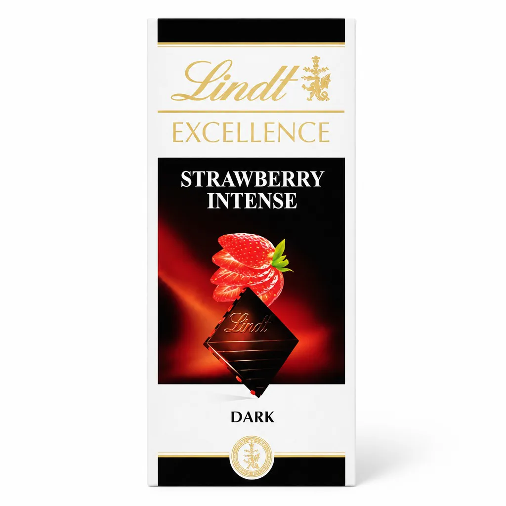 Lindt Excellence Strawberry Intense Dark Chocolate 100g