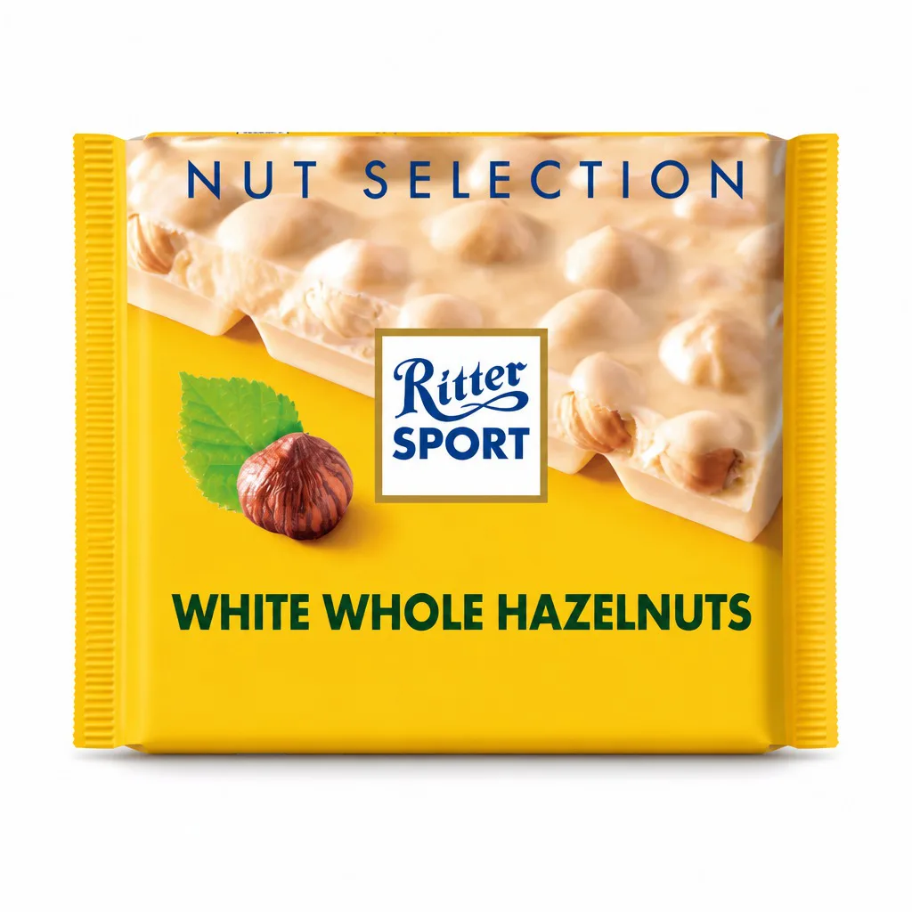 Ritter Sport White Whole Hazelnuts 100g