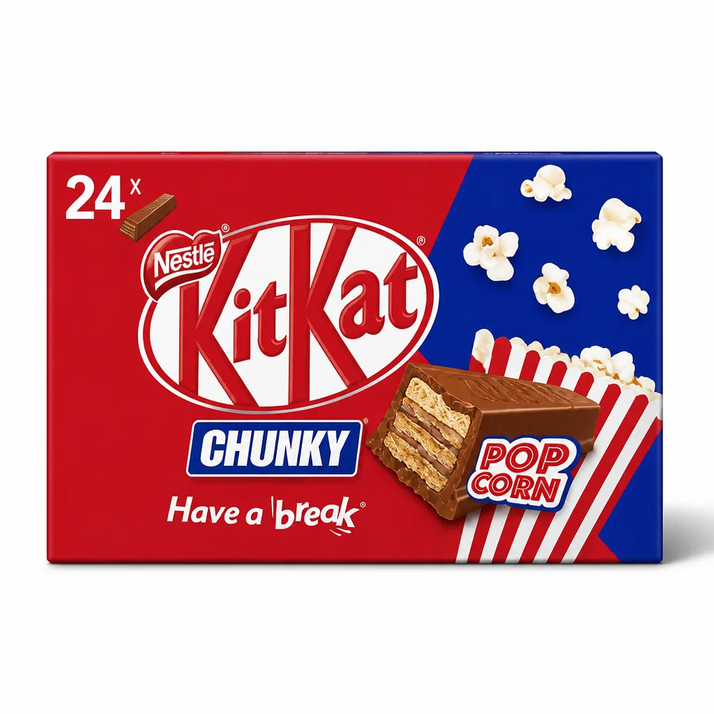 Nestle Kitkat Chunky Pop Corn 24pcs Box