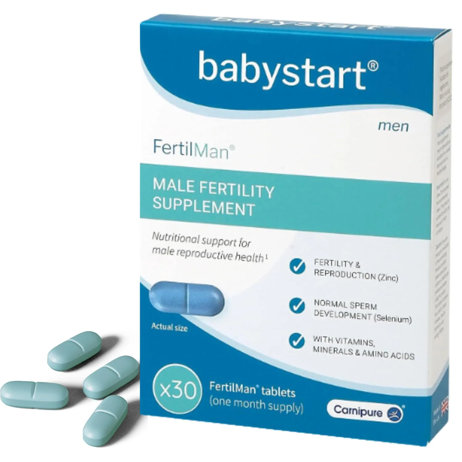 Babystart FertilMan Male Fertility Supplement 30 Tablets