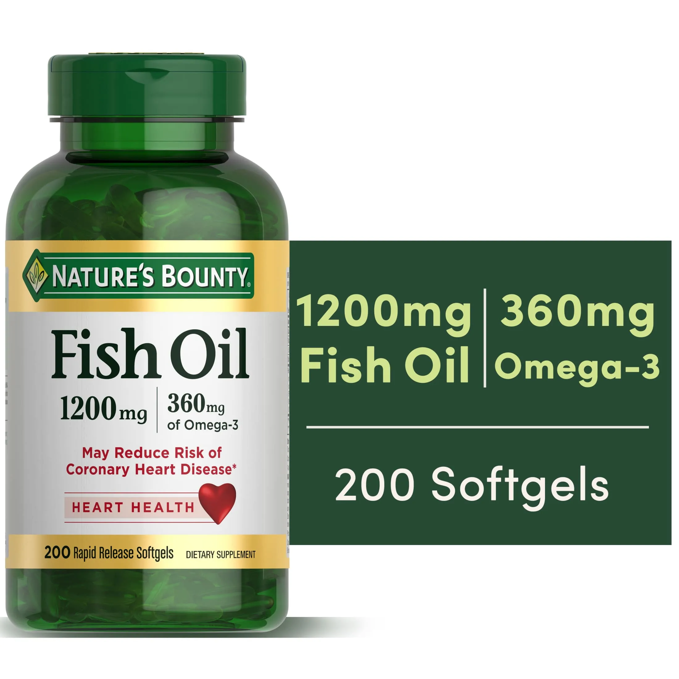 Nature’s Bounty Fish Oil 1200 mg With Omega 3