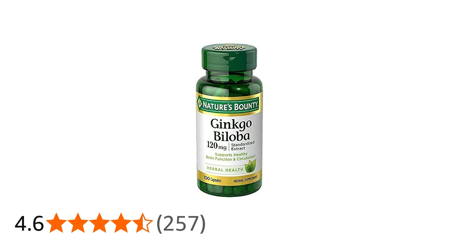 Nature’s Bounty Ginkgo Biloba 120mg