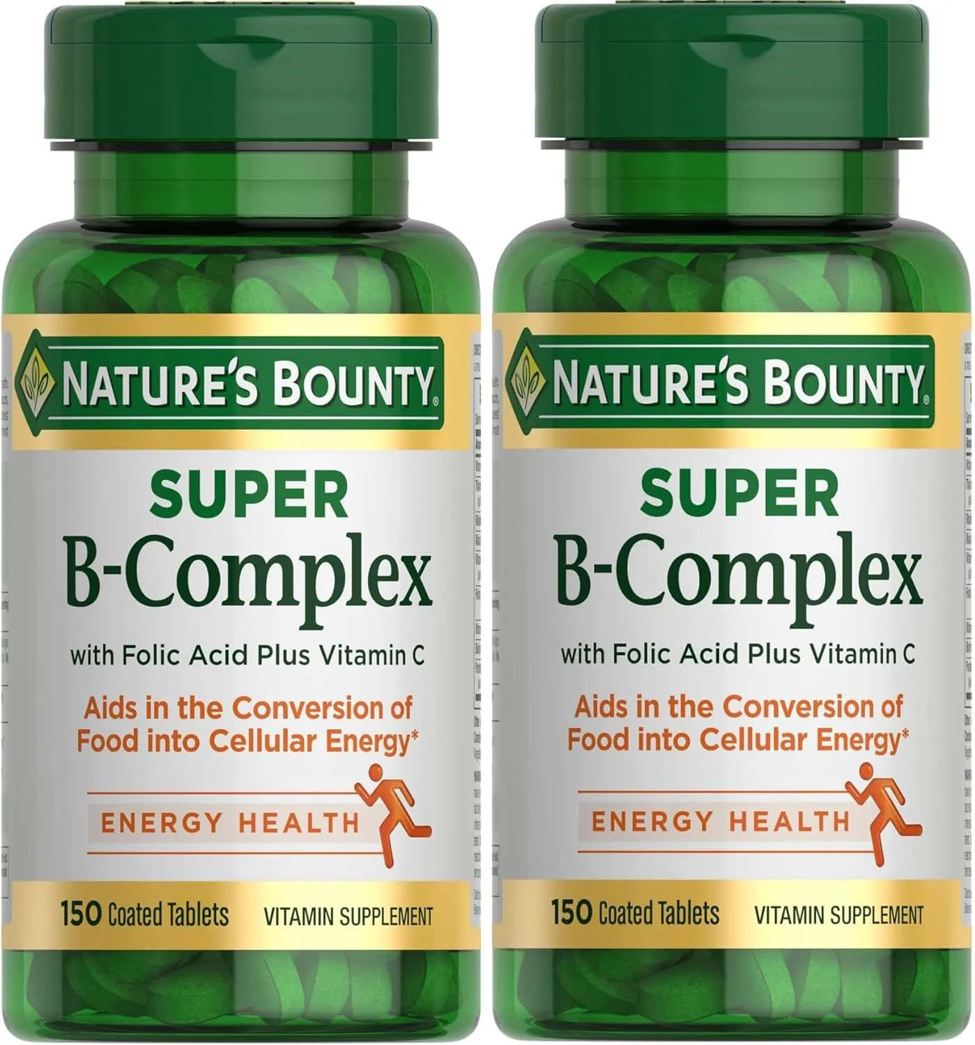 Nature’s Bounty Super B Complex with Folic Acid Plus Vitamin C