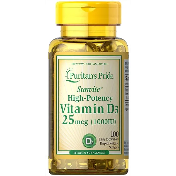 Puritan’s Pride Vitamin D3 25mcg 1000 IU