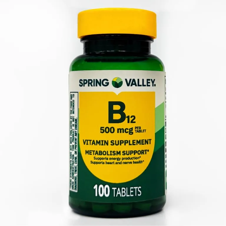 Spring Valley Vitamin B12 Supplement 500 mcg