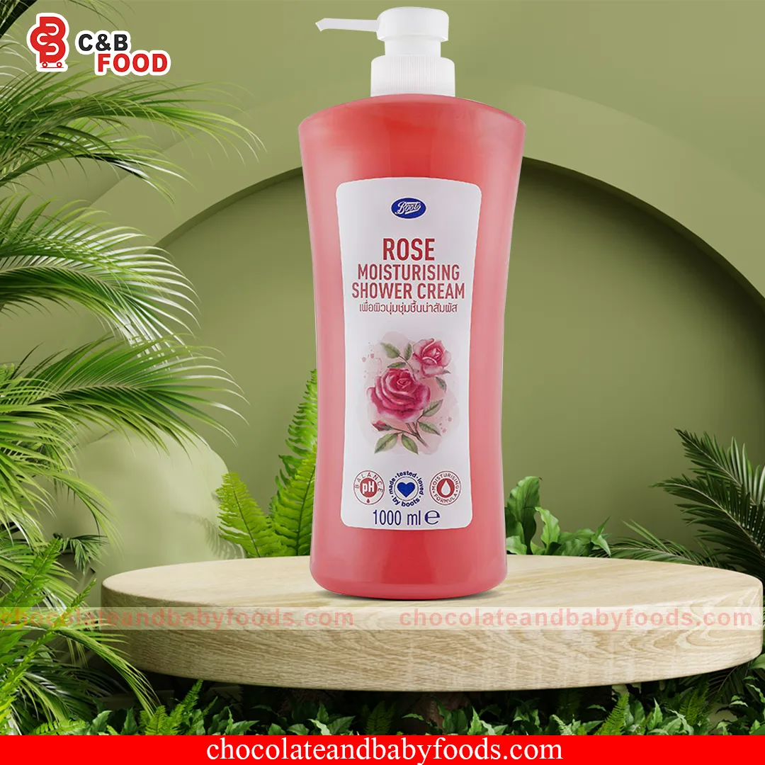 Boots Rose Moisturising Shower Cream 1000ml