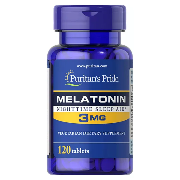 Puritan's Pride Melatonin 3mg Tablets - 120 Count