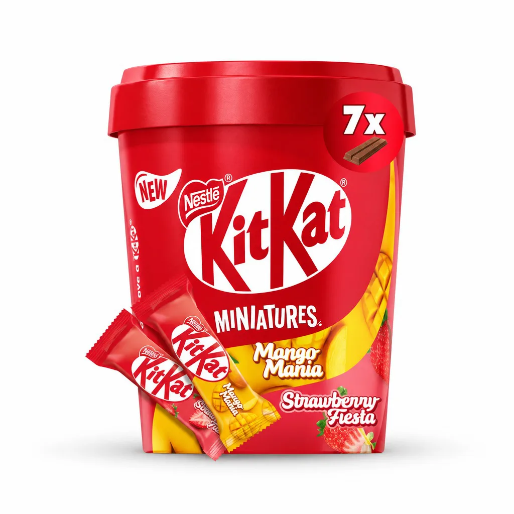 Nestle KitKat Miniatures Mango Mania & Strawberry Fiesta 74.9g