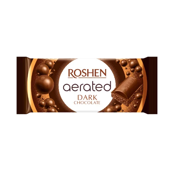 Roshen Aerated Dark Chocolate 80g